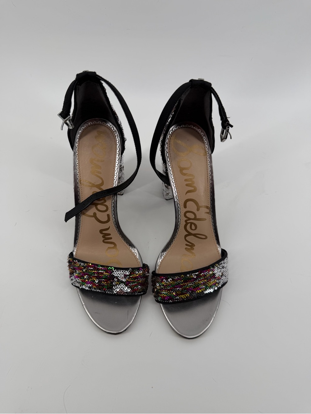 Sam Edelman Yaro Reversible Sequin Block Heel Sandals